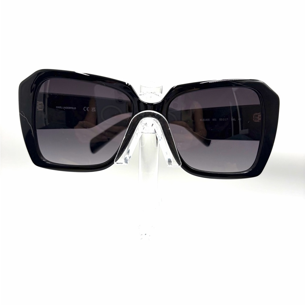 Karl Lagerfeld NEW Black Oversized Sunglasses - Picture 3 of 8